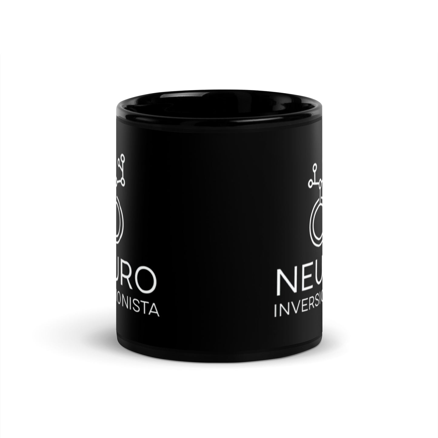 Neuro Taza negra brillante